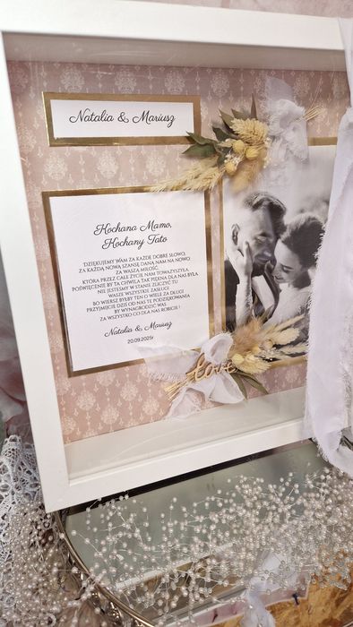 Podziękowania dla rodziców,ślub