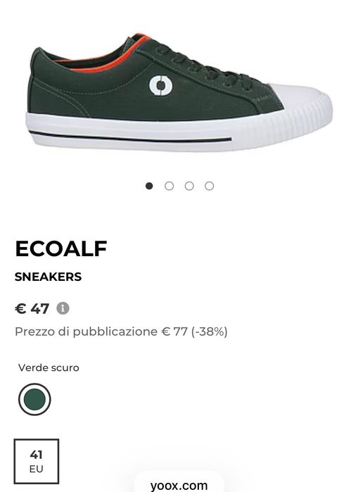 Кеди,  котонові чоловічі Португалія Ecoalf