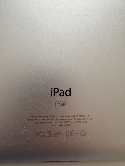 Ipad 16 GB ios avariado