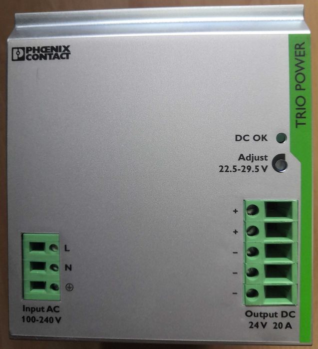 Fonte alimentação Nova Phoenix Contact Trio-PS/1AC/24DC/20 Nova