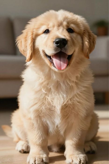 Golden retriever menino