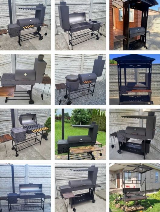 • 5мм! • Гарантія! • Не Поведе! • Мангал Коптильня с Барбекю, Гриль