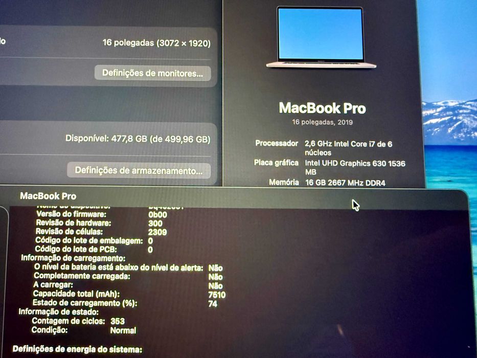 MacBook Pro 16" 2019 / 16GB RAM / 512GB SSD