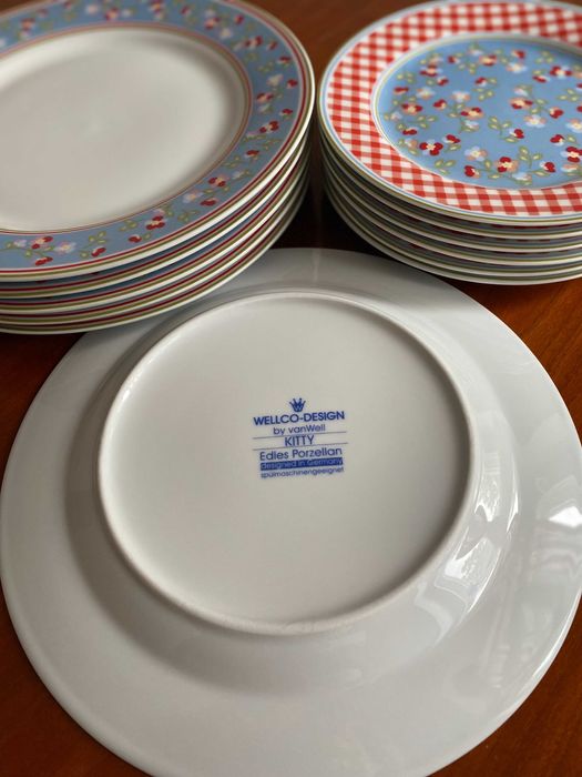 Набор фарфоровых тарелок Германия 20,5см, 27см.