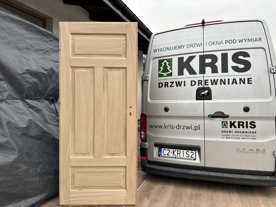 Drzwi drewniane LITE dębowe NA KAŻDY WYMIAR Dostawa cała Polska i UE