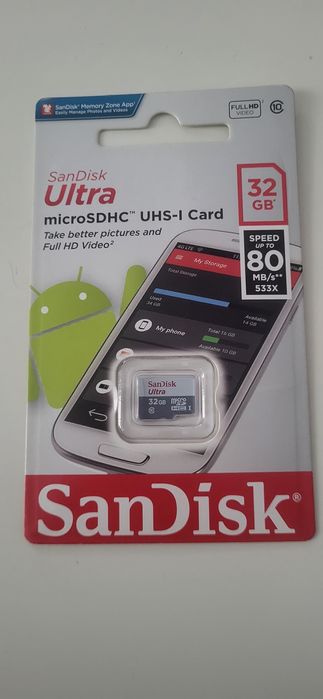 Karta pamieci microSD 32 sandisk nowa