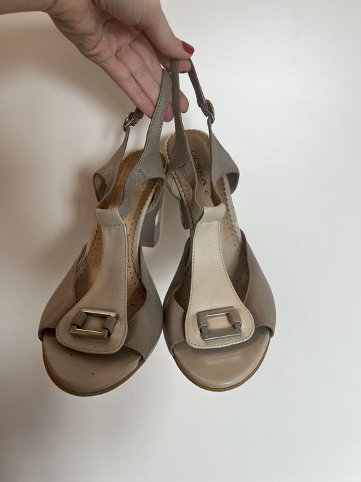 Deska buty obcasy skora skorzane 38