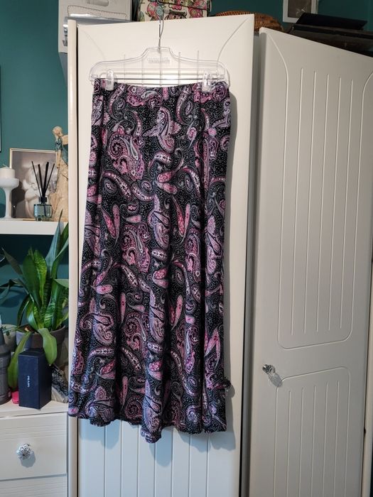 Długa spódnica L/XL maxi wzory paisley