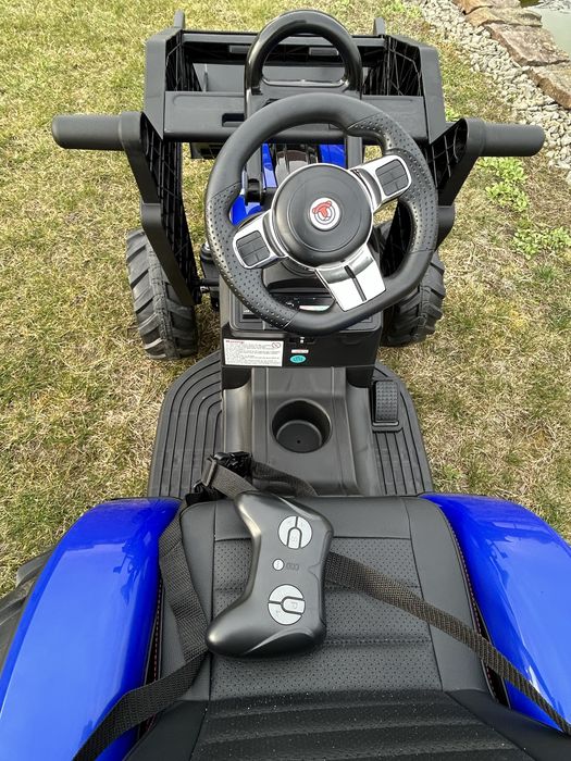 TRAKTOR na Akumulator Dla Dzieci 2X200W 24V Przyczepa Spychacz Koparka