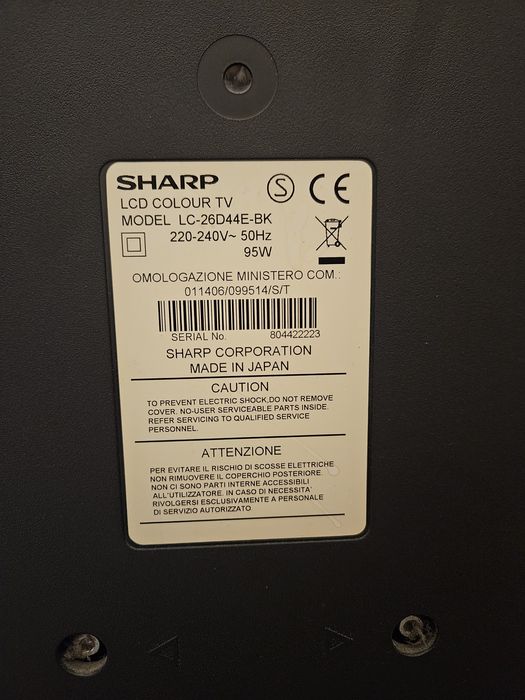 Sharp LCD LC-26D44E-BK