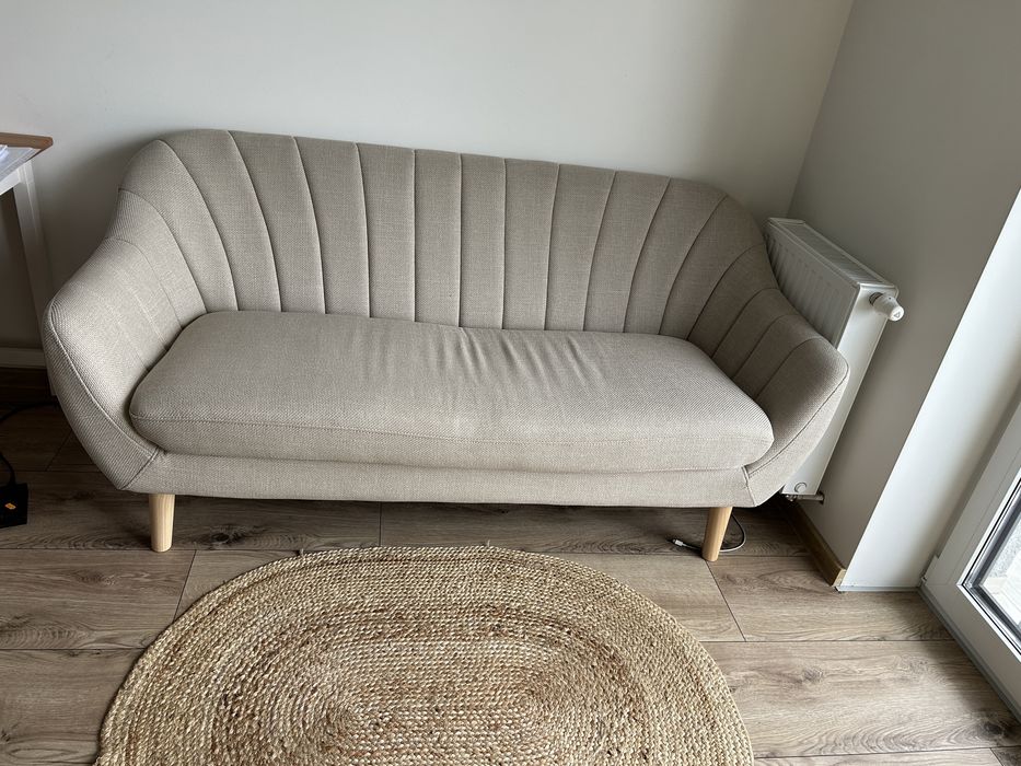 Kanapa sofa beżowa Jysk Egedal 2,5 miejscowa