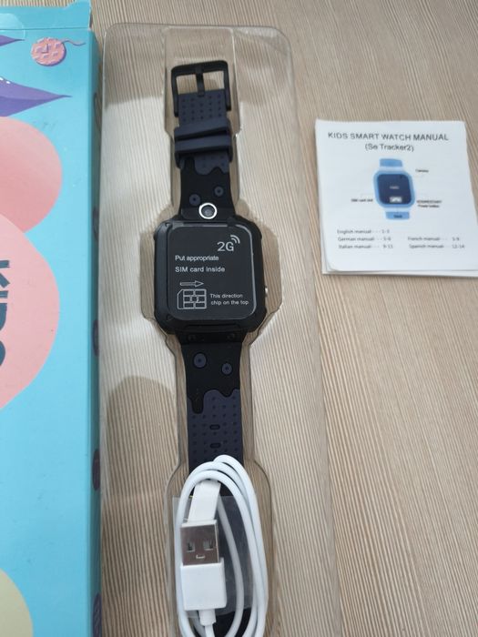 Smartwatch dla dziecka SeTracker2 2G czarny – GPS, SOS, Nowy