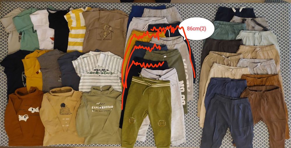 Roupa Bebé - 12 meses (80cm) a 18 meses (86cm)