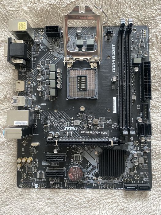 Комплект  MSI H310M Pro-VDH PLUS +  I5-9500F  + CRUCIAL BALLISTIX DDR4-2666 8gb та кулер