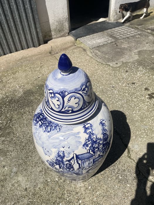 Jarra pintada a mão F.N.Alcobaça