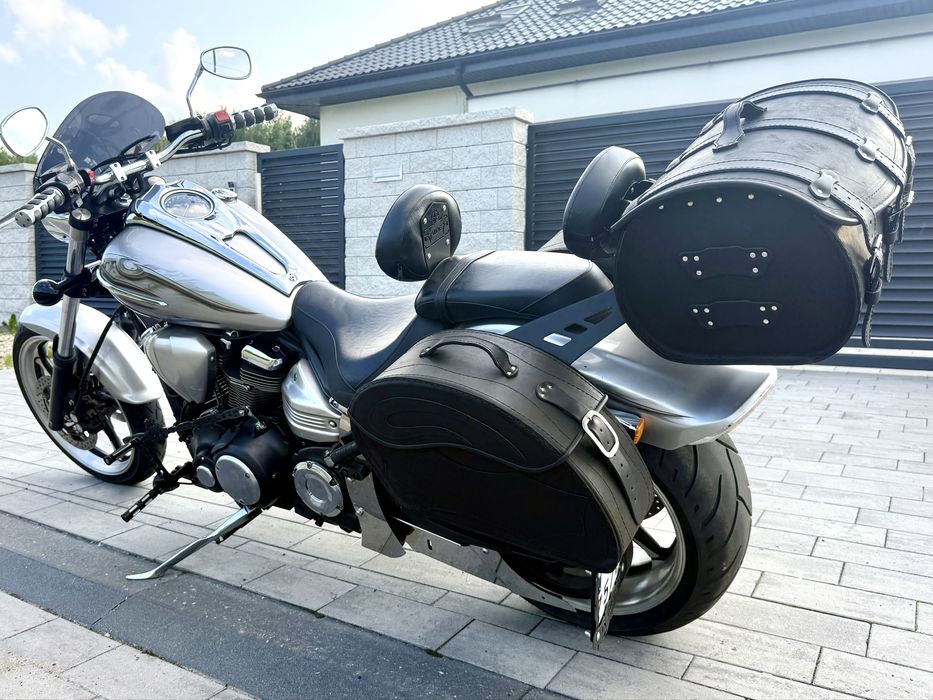 Motocyklowy Kufer+ sakwy czarny mat