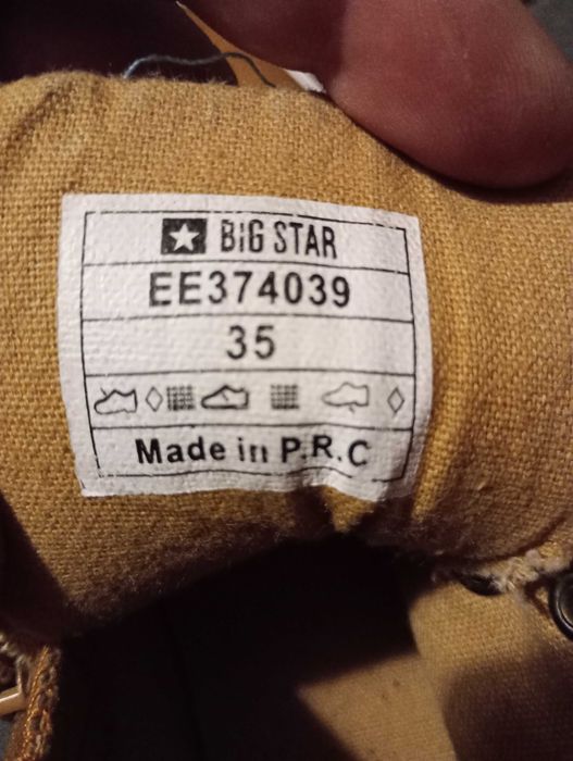 Trampki Big star trzewiki r.35