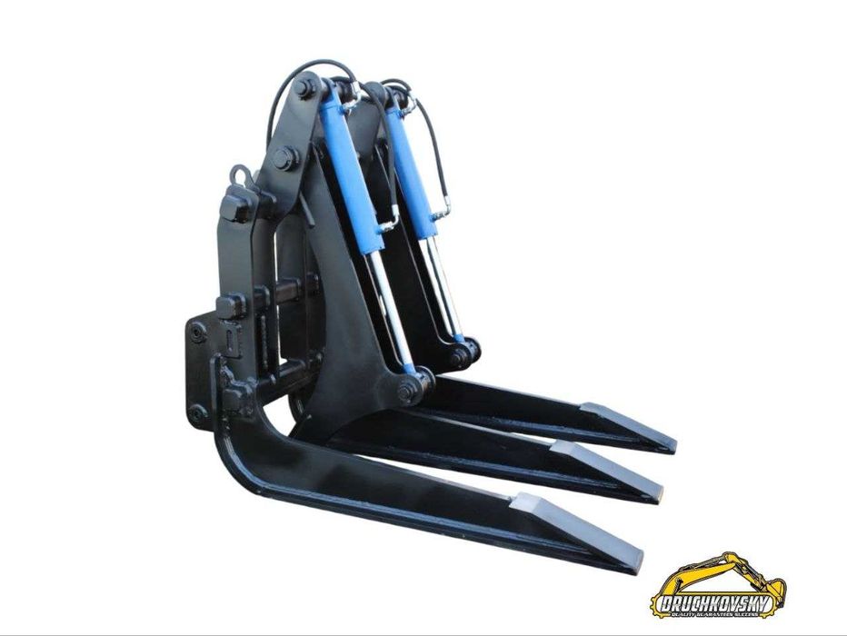 Гідравлічний захват на навантажувач | Вила | Захват для деревини,