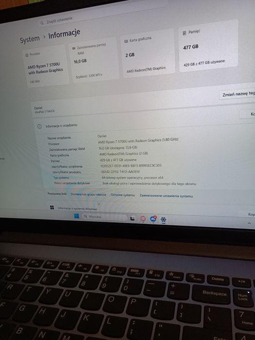 Laptop gamingowy Lenovo Ideapad 3
