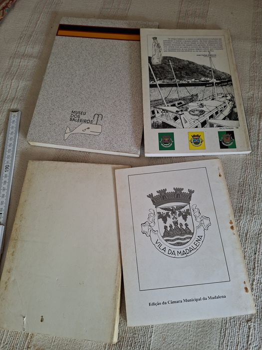 Açores Pico Madalena Lajes baleeiros tradições e história 4 livros por 20 euros