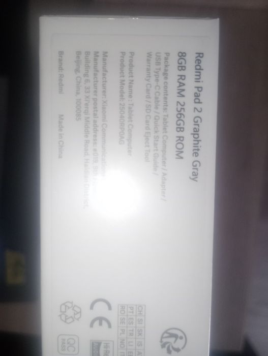 Tablet Xiaomi Redmi Pad 2 8/256 Szary NOWY