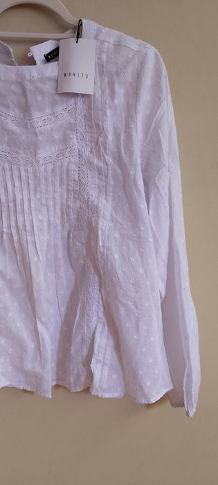 Bluzka biała Mohito 100% cotton R-38