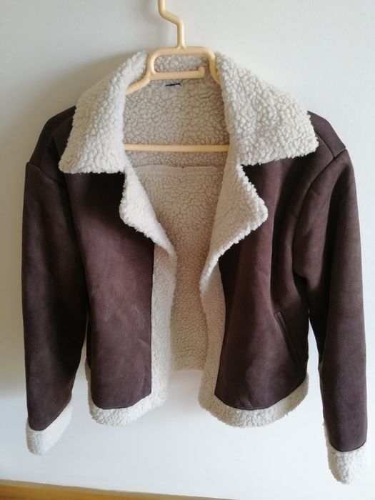 Casaco castanho pêlo