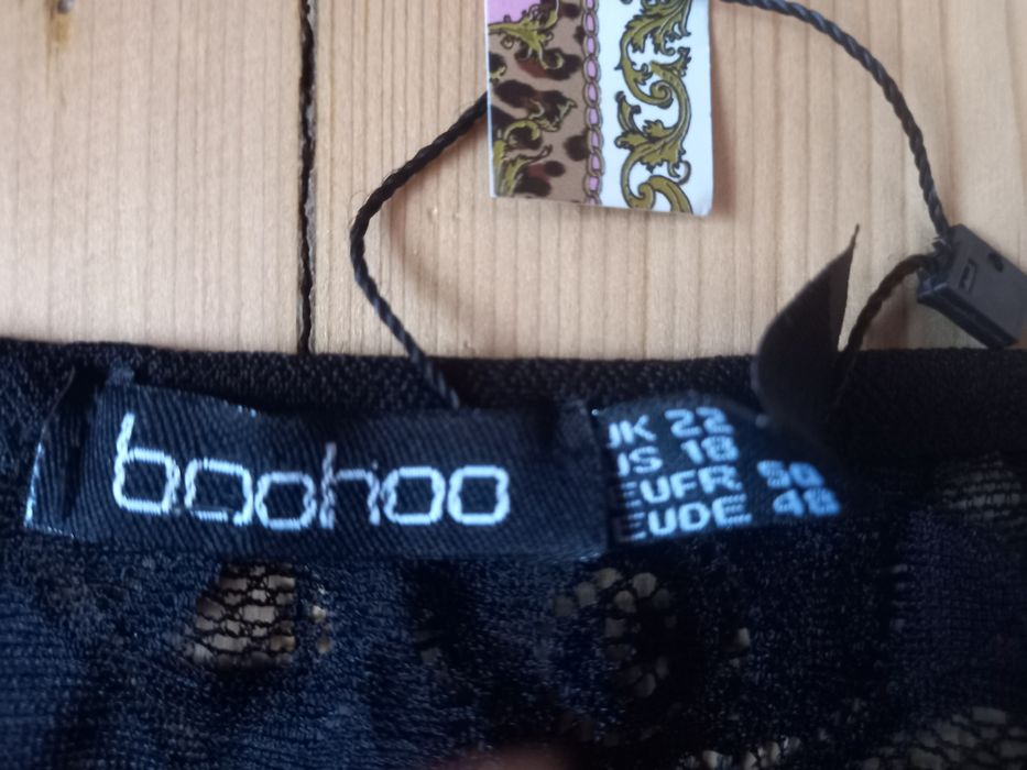 Комбідрес чорна мереживна брендова білизна boohoo 48-50