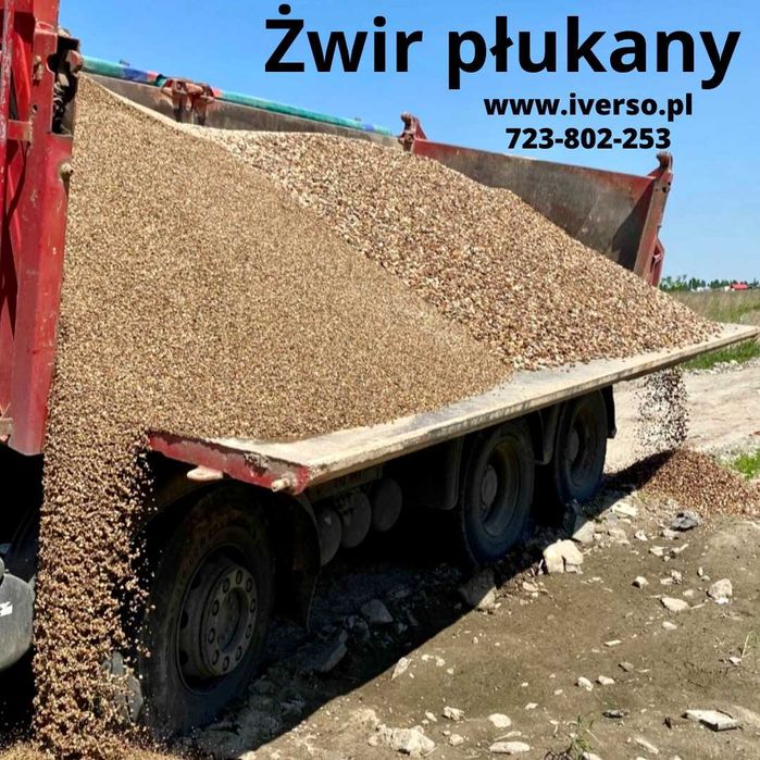 Żwir płukany, Żwir do drenażu, Żwir 2/8, 8/16, 16/32, Otoczak