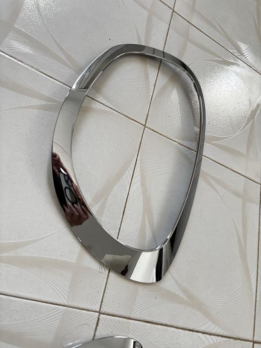 Aro cromado / anel de acabamento do farol dianteiro MINI Countryman R60