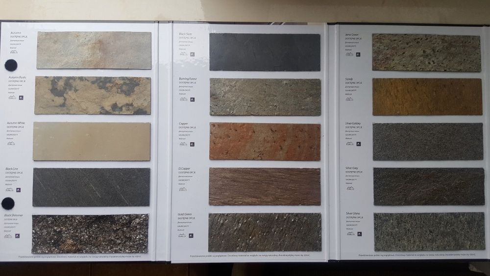 Fornir kamienny - różne formaty