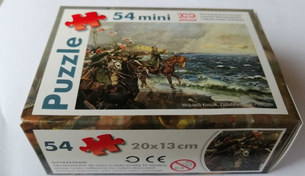 mini puzzle 54 elementów wielkość 13x20 cm NOWE dla dzieci