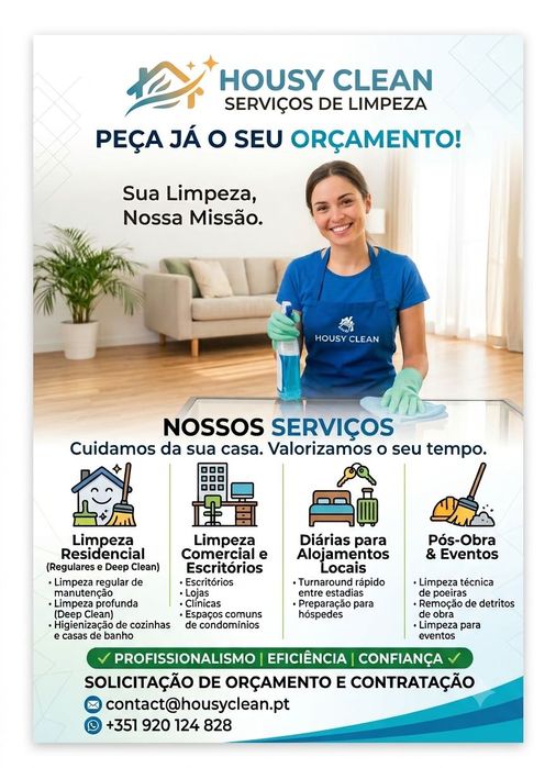 serviços de limpeza