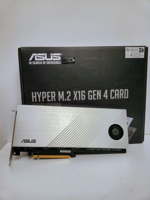 Asus Karta Hyper M.2x16 4 generacji (PCle 4.0/3.0)
