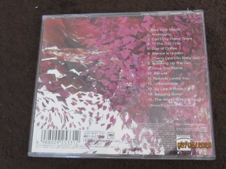 CD - Garbage – Beautiful Garbage - 2001 JAPAN