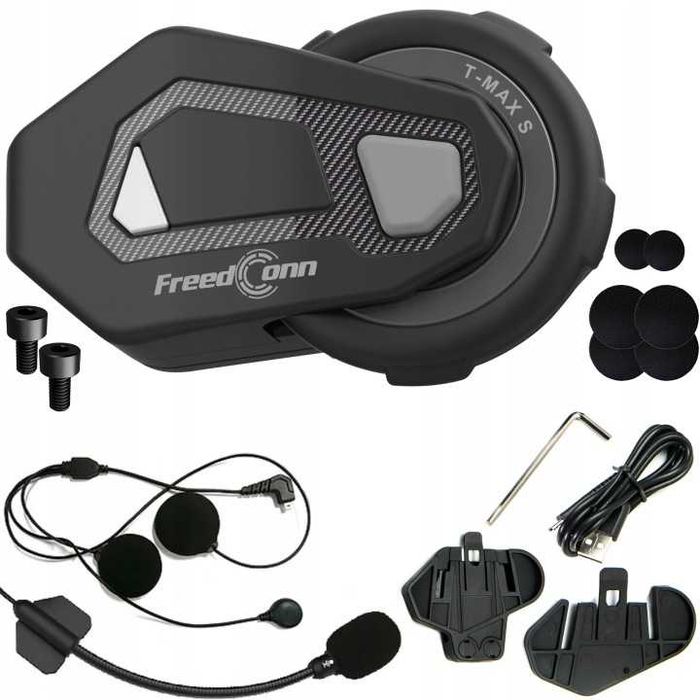 INTERKOM MOTOCYKLOWY Freedconn T-MAX S V4 PRO mówi do nas po POLSKU !