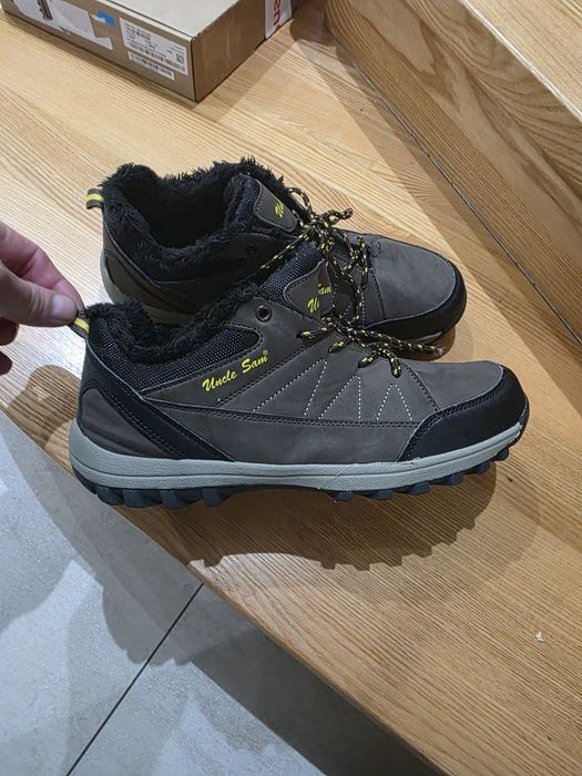 Męskie buty zimowe / trapery UNCLE SAM – Rozmiar 43 – Ocieplane futerk