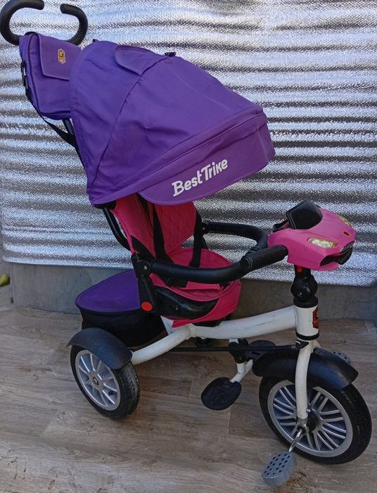 Продам детский музыкальный велосипед-коляска на надувних колесах.