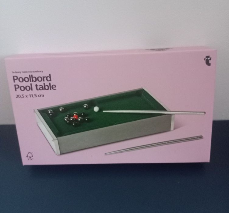 Mały Stół bilardowy zabawka metalowa