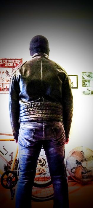 Casaco Homem, Pele Búfalo M c/novo