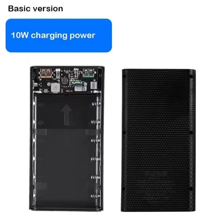 Повербанк корпус на 4 батареи 21700 быстрая зарядка.