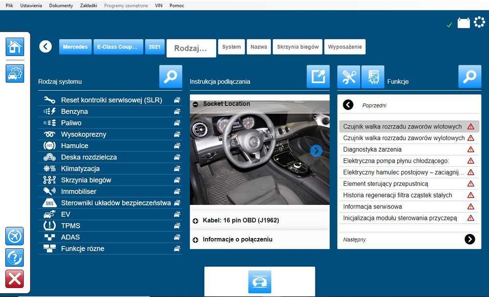 Polski program diagnostyczny do testerów interfejsów multidiag pro +