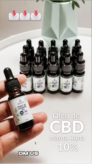 Óleo de CBD 10%, natural