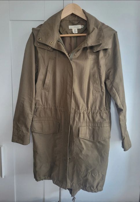Kurtka płaszczyk Parka khaki H&M L.o.g.g