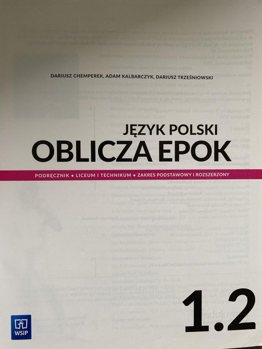 Podrecznik do polskiego ,,oblicza epok"