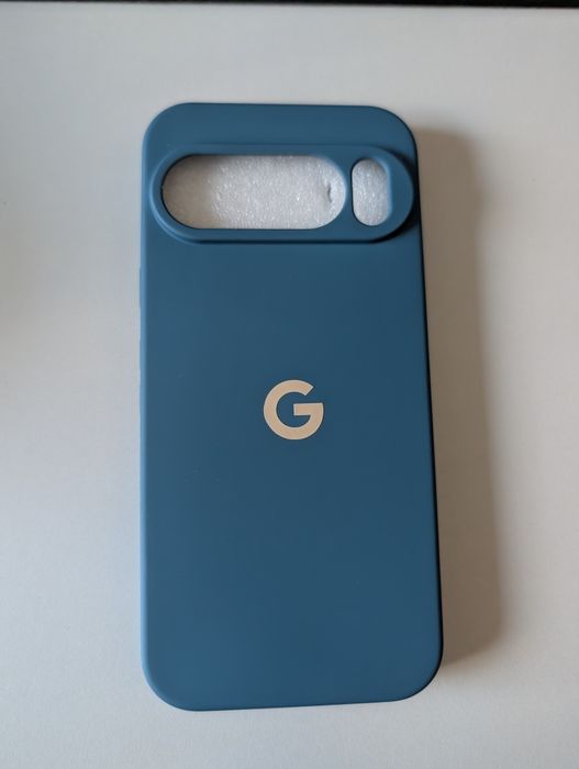 Nowe etui Silicone Case do Google Pixel 10 Pro | Kolor Morski | Logo G