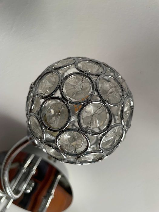 2X Candeeiro de Tecto 5 Luzes com Esferas Decorativas