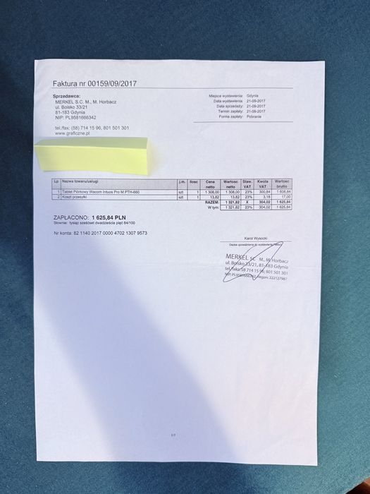 Tablet graficzny Wacom Intuos Pro PTH-660