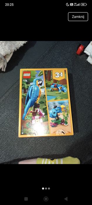Zestaw LEGO 3w1 Papuga 31136