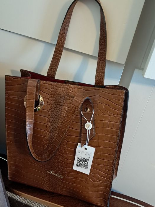 Nowa! Barletta torebka damska brązowa